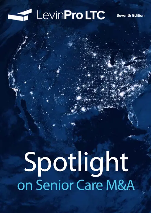 2025 Spotlight on Senior Care M&A cover